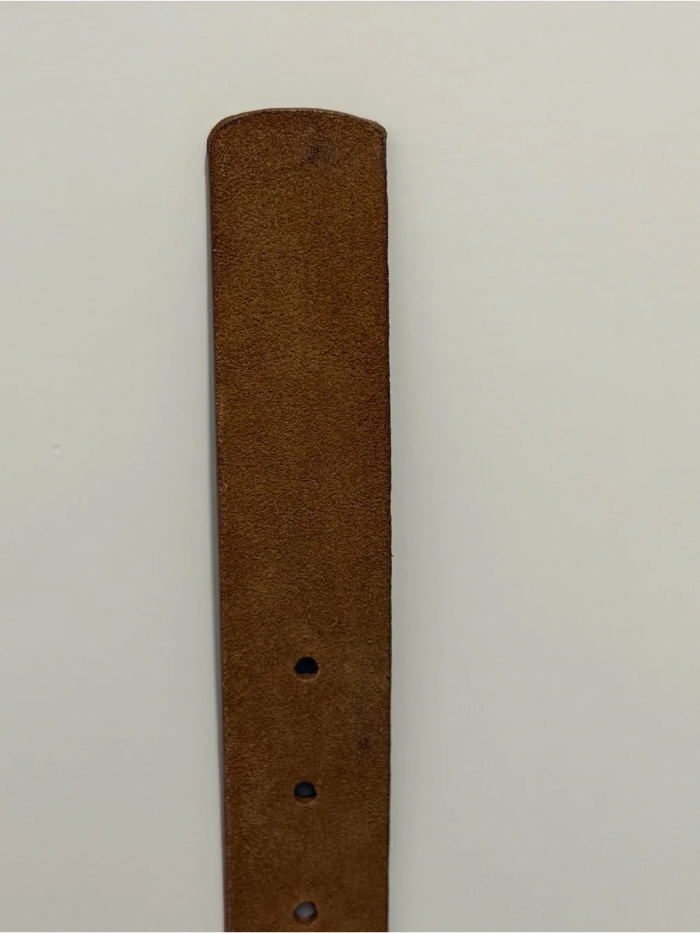 Madewell Sculptural Buckle Belt Leather Suede Aged Cognac Gold Size Small NU165
